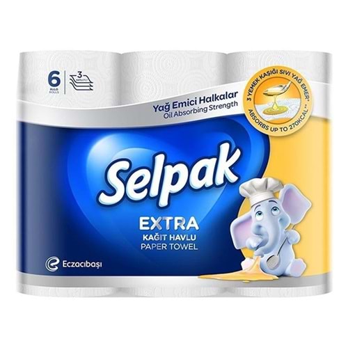 SELPAK HAVLU 6 LI EXTRA