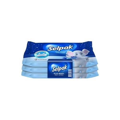 SELPAK Klasik Islak Cep Mendil 3'lü