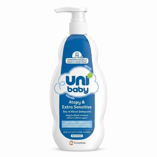 Uni Baby Atopi ve Ekstra Hassas Saç ve Vücut Şampuanı 500 mL