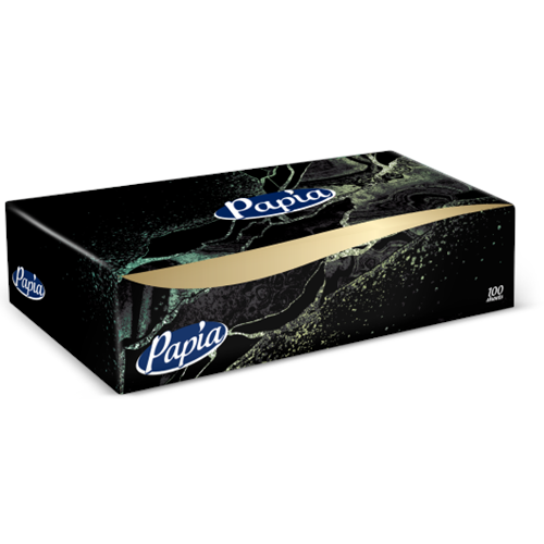 PAPİA 3 KATLI MARBLE KUTU MENDİL 100 LÜ