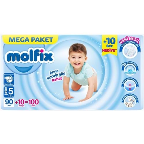 MOLFİX MEGA PAKET NO:5 JUNİOR 11-18 KG 100 LÜ