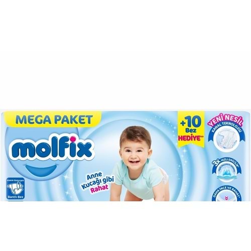 MOLFİX MEGA PAKET NO:6 EXTRA LARGE 11-18 KG 10KG 80 Lİ