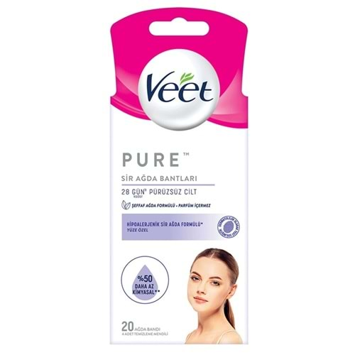 VEET PURE AĞDA BANTLARI YÜZ 20 Lİ