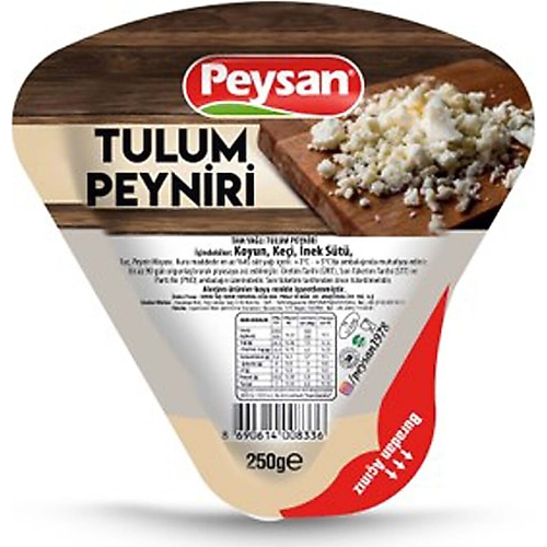PEYSAN ERZİNCAN TULUM PEYNİRİ 250 GR ( KOYUN,KEÇİ,İNEK )