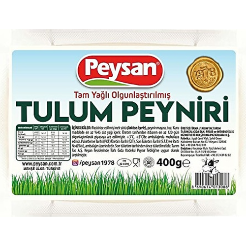 PEYSAN İZMİR TULUM PEYNİRİ 400 GR