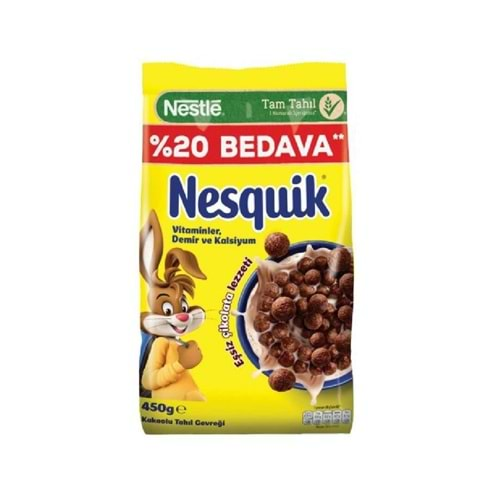 NESQUİK MISIR GEVREĞİ 450 GR %20 BEDAVA