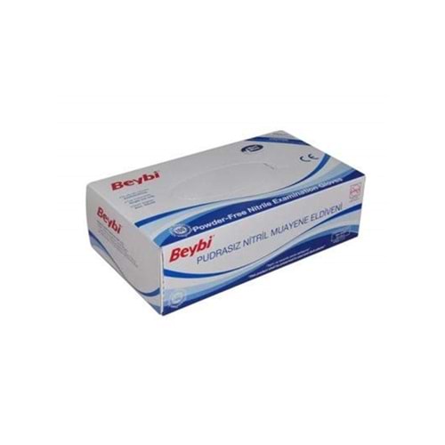 NİTRİL ELDİVEN PUDRASIZ KÜÇÜK 100 LÜ BEYBİ MAVİ