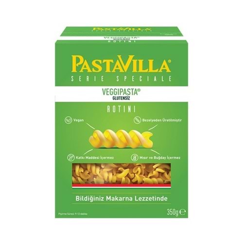 PASTAVİLLA GLİTENSİZ BURGU MAKARNA 350 GR