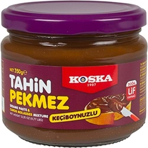 KOSKA TAHİN PEKMEZ+KEÇİBOYNUZU 350GR CAM