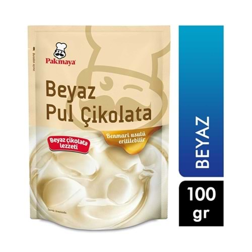 PAKMAYA BEYAZ PUL ÇİKOLATA 100 GR