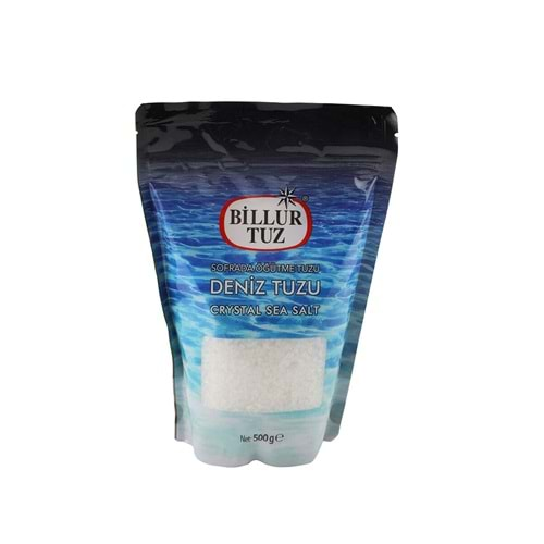 BİLLUR TUZ DENİZ TUZU YEDEK 500GR DOYPAK