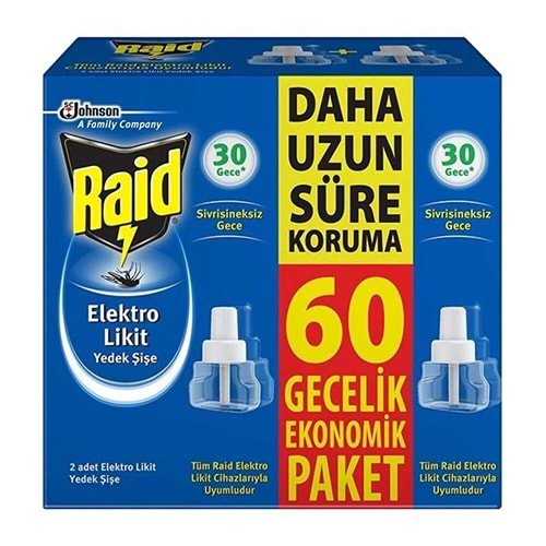 RAİD ELEKTRO LİKİT YEDEK 60 GECE PROMO PAKET 42ml/12 TR