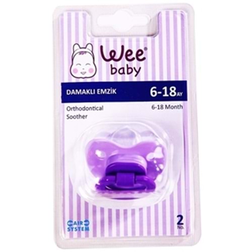 WEE 823 Baby Silikon Damaklı Biberon Emziği Normal Akış No:2