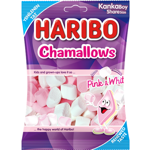HARİBO MARSMELLOV pink white 150 GR