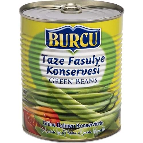 BURCU 800GR TAZE FASULYE KONSERVESİ TENEKE