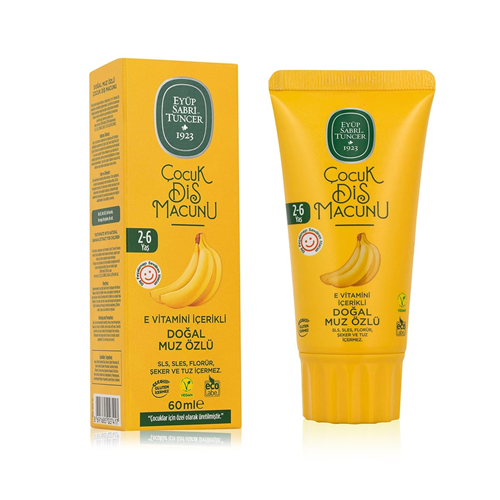 EST DİŞ MACUNU 2-6 YAŞ DOĞAL MUZ ÖZLÜ 60 ML