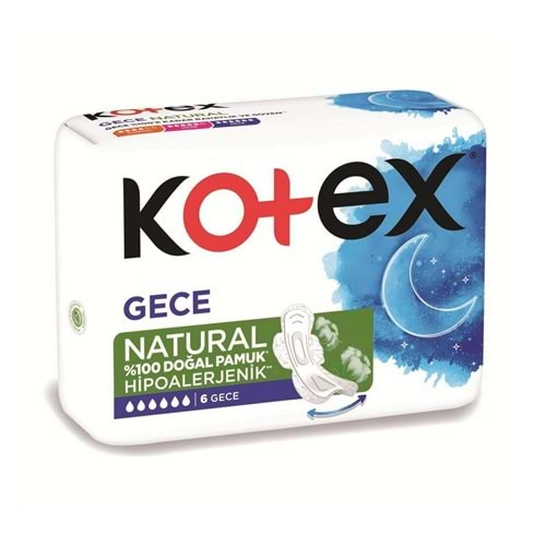 KOTEX NATURAL ULTRA SINGLE GECE (6X24)