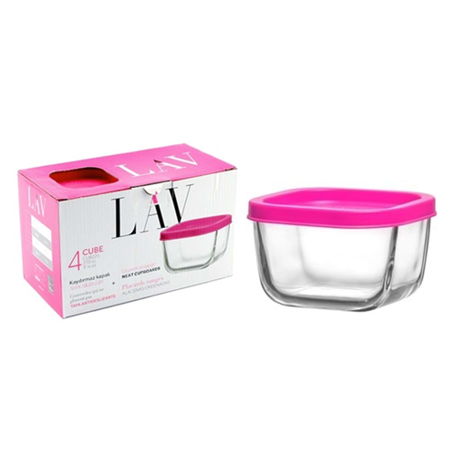 LAV CUB225 PK0001DP 4 LÜ CAM SAKLAMA KABI