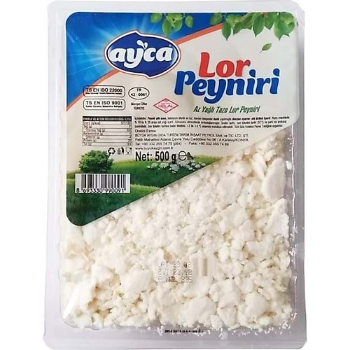 AYCA LOR PEYNİRİ 500 GR