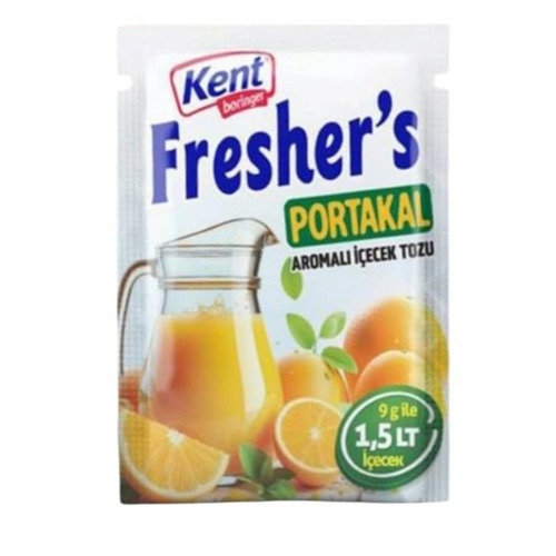 KENT FRESHER PORTAKAL AROMALI TOZ İÇECEK 9 GR