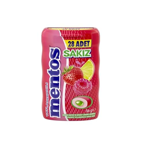 MENTOS PURE FRESH KIRMIZI MEYVELER 56 GR