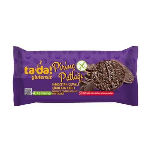 TADA GLUTENSİZ PİRİNÇ PATLAĞI HİNDİSTAN CEVİZLİ ÇİKOLATALI 78 GR