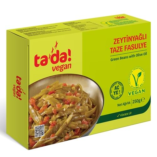 TADA ZEYTİNYAĞLI TAZE FASULYE 250 GR VEGAN