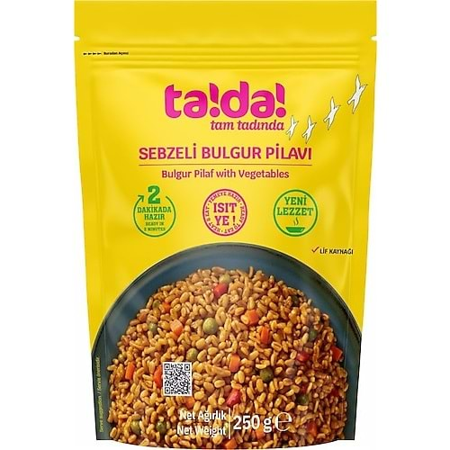 TADA SEBZELİ BULGUR PİLAVI 250 GR