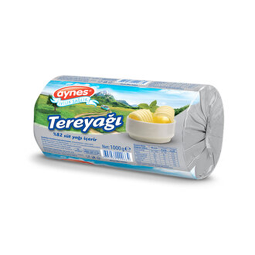 AYNES TEREYAĞI 1 KG %82 SÜT YAĞLI