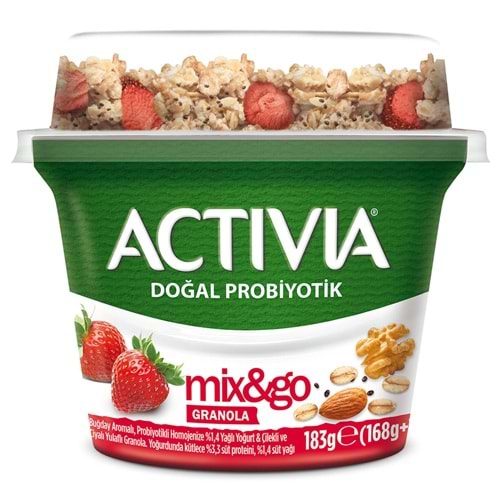 DANONE ACTIVIA MİX&GO ÇİLEK 183 GR