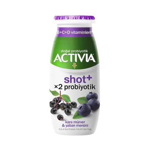 Danone Activia Probiyotik Shot + Kara mürver& Yaban mersini 80 ml