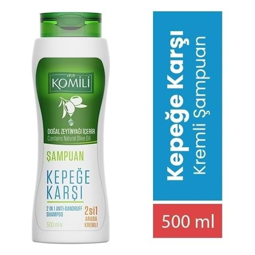 KOMİLİ 500 ML Şampuan 2'Sİ 1 ARADA KEPEĞE.K (Yeni şişe)