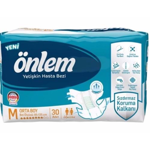 ÖNLEM HASTA BEZİ BEL BANDLI 30 LU MEDIUM