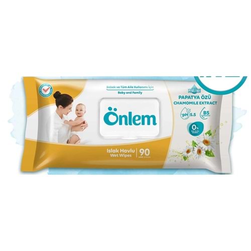 ÖNLEM ISLAK HAVLU PAPATYA 90 LI