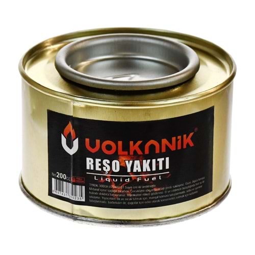 VOLKANİK REŞO JEL OCAK YAKITI 200ML TENEKE