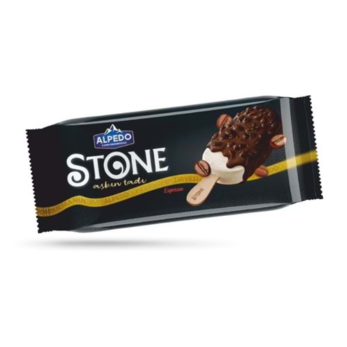 ALPEDO Stone BLACK BİTTER ÇİKOLATALI Dondurma 15*0,084