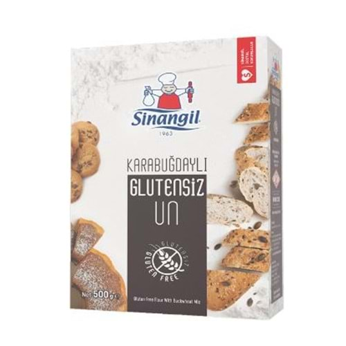 SİNANGİL GLUTENSİZ KARA BUĞDAY UNU 500 GR