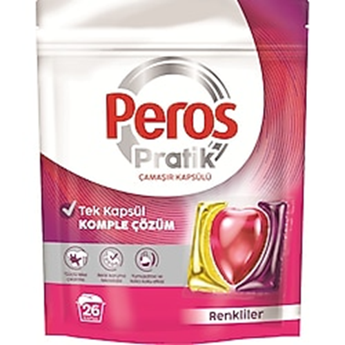 PEROS ÇAMAŞIR KAPSÜLÜ RENKLİ 26 LI