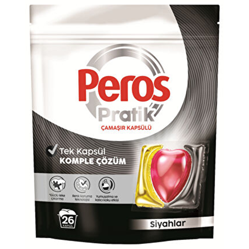 PEROS ÇAMAŞIR KAPSÜLÜ SİYAHLAR 26 LI