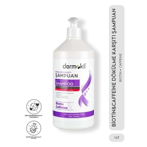 Dermokil Biotin&Caffeine Dökülme Karşıtı Şampuan 1L YENİ