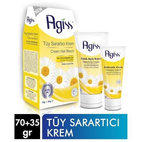 AGİSS TÜY SARARTICI KREM 70+ AĞDA