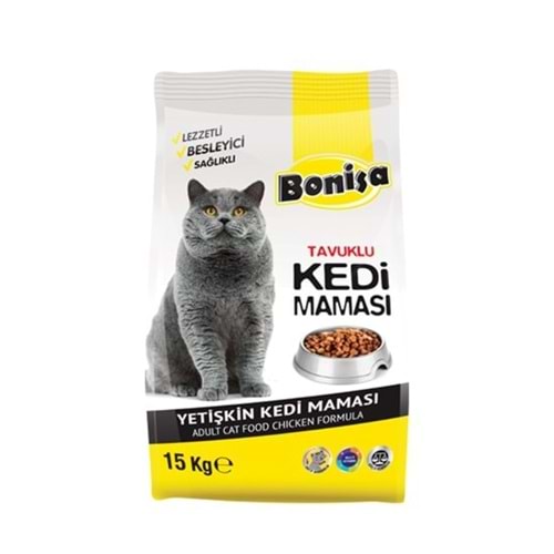 BONİSA KEDİ MAMASI 15 KG YETİŞKİN TAVUKLU
