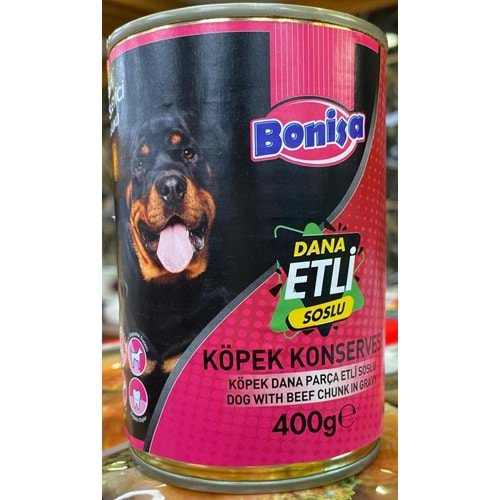 BONİSA KÖPEK KONSERVE ETLİ 400 GR