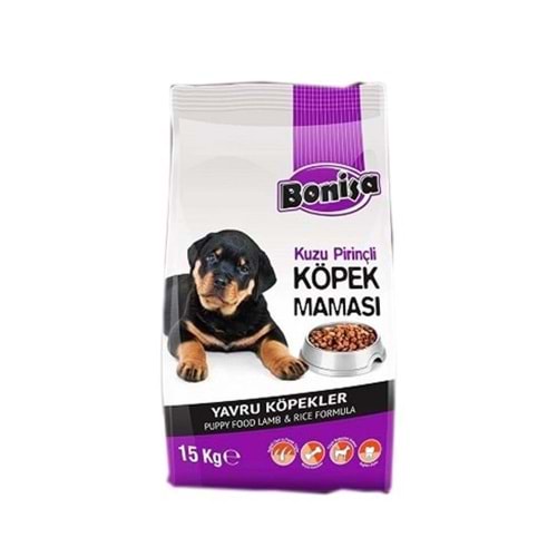 BONİSA KÖPEK MAMASI 15 KG YAVRU KUZULU PİRİNÇ