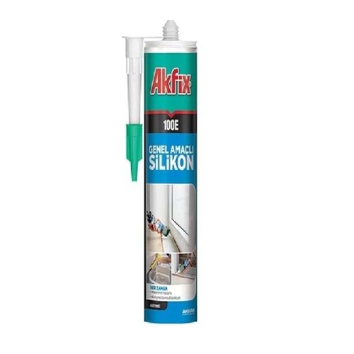 AKFİX 100E 280ML SİLİKON BEYAZ SA042