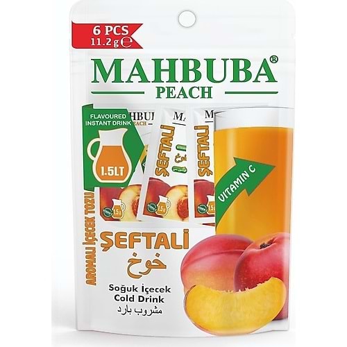 MAHBUBA PORTAKAL AROMALI İÇECEK TOZU 11,2GR* 6LI PAKET