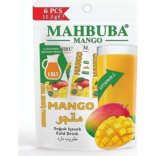 MAHBUBA MANGO AROMALI İÇECEK TOZU 11,2GR* 6LI PAKET