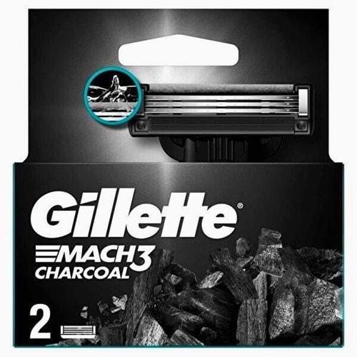 GİLLETTE MACH3 BIÇAK 2Lİ CHARCOAL