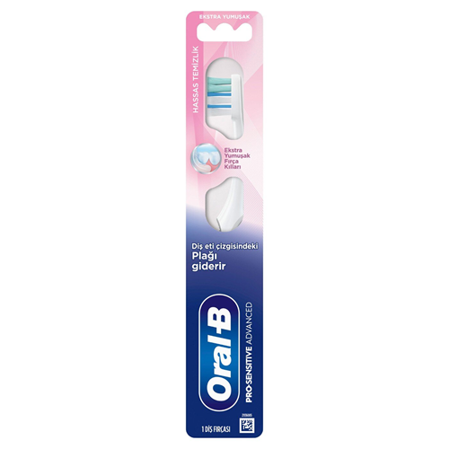 Oral-B Pro-Sensitive Advanced Hassas Temizlik Diş Fırçası Ekstra Yumuşak Fırça Kılları, 1 adet