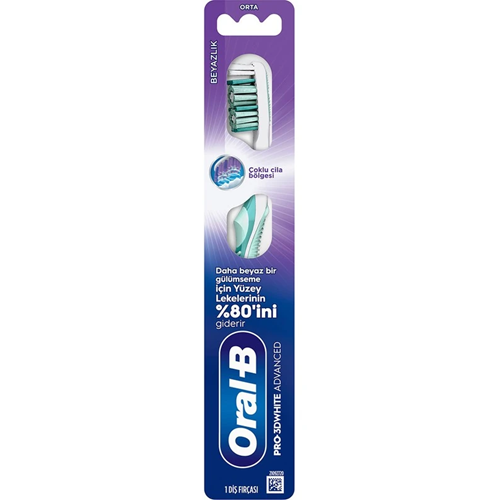 ORAL-B PRO-3DW ADV BEYAZLIK FİŞ FIRÇASI ORTA